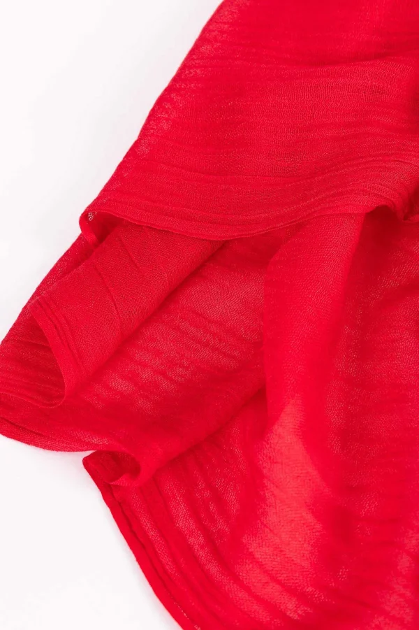 Pala D'oro Accessories Plain Scarf In Red* Accessories