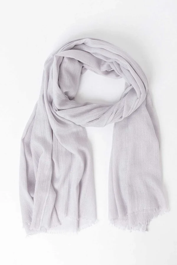 Pala D'oro Accessories Plain Scarf In Silver* Accessories