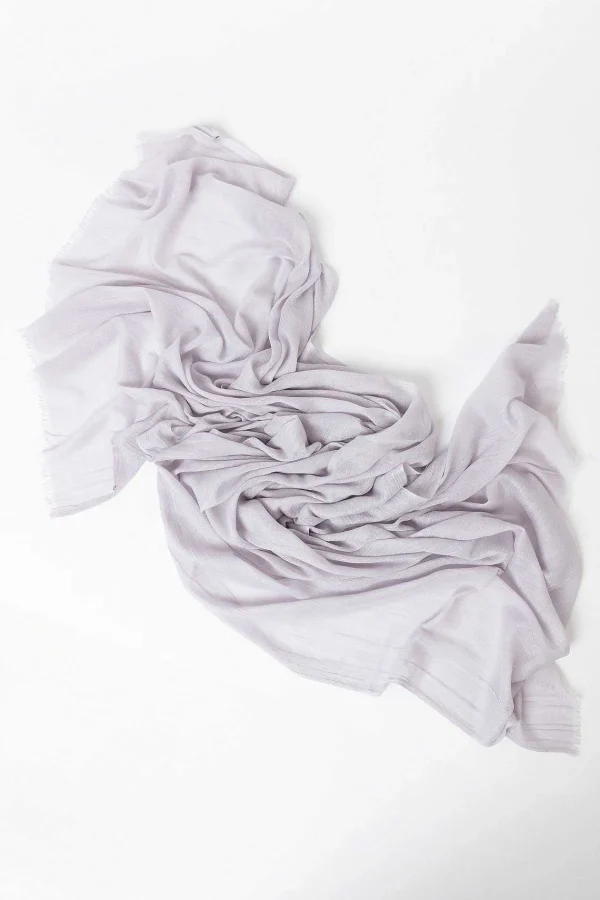 Pala D'oro Accessories Plain Scarf In Silver* Accessories