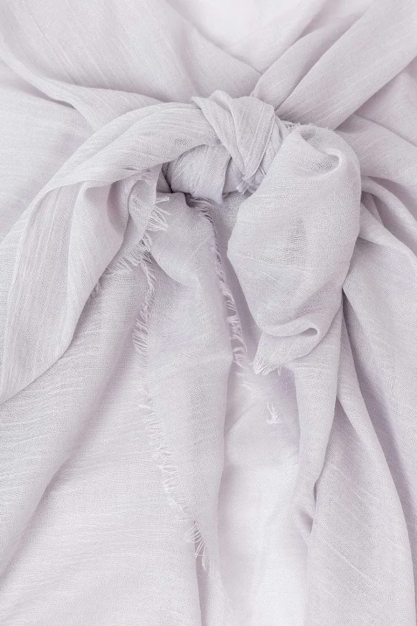 Pala D'oro Accessories Plain Scarf In Silver* Accessories