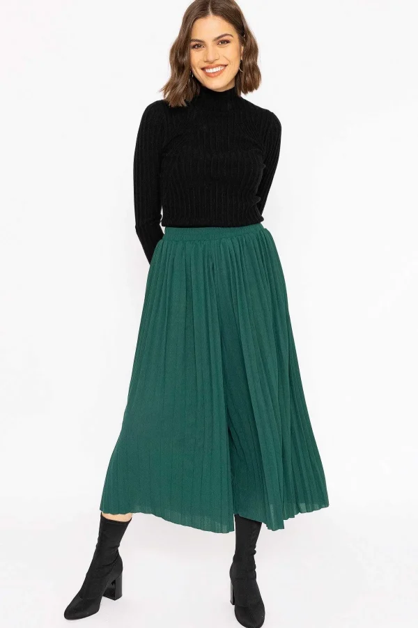 Rowen Avenue Pleated Wide Leg Pant In Green*Women Jeans & Trousers