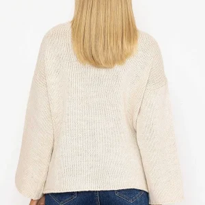 Pala D'oro Pocket Knit In Ecru*Women Jumpers & Cardigans