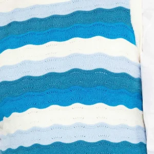 Kelly & Grace Weekend Pointelle Vest In Blue*Women Jumpers & Cardigans
