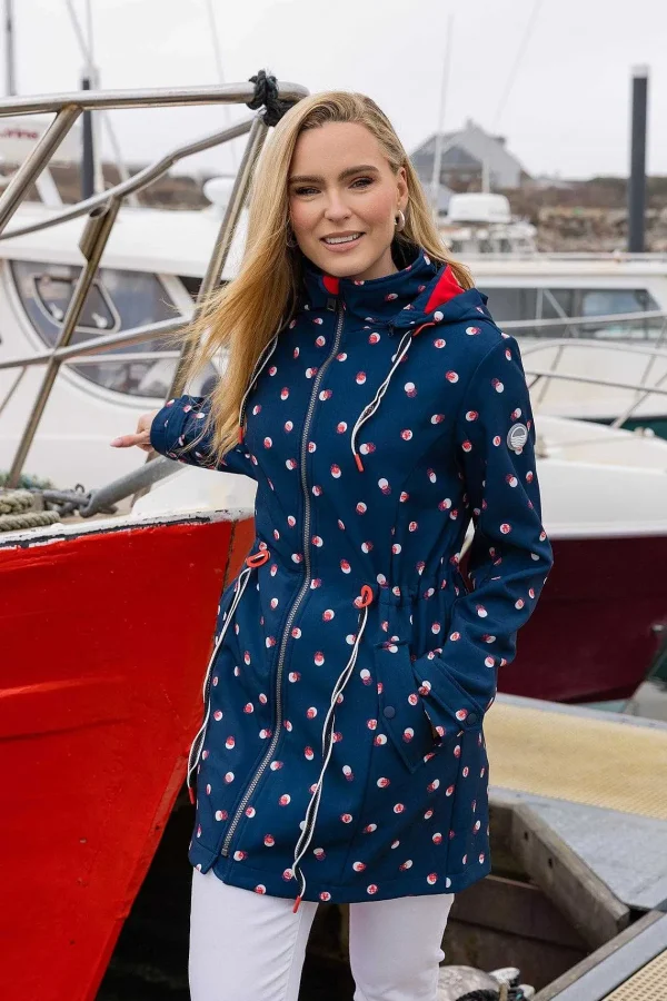 West Quay Polka Dot Print Bonded Jacket*Women Coats & Jackets