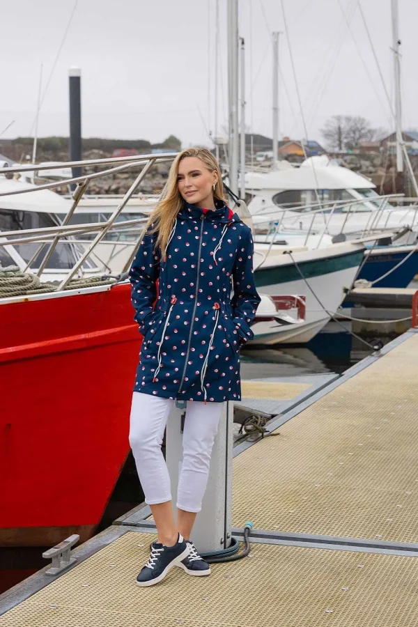 West Quay Polka Dot Print Bonded Jacket*Women Coats & Jackets