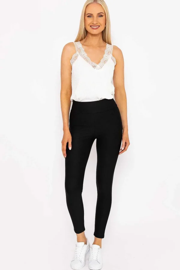 J'aime la Vie Ponte Leggings In Black*Women Jeans & Trousers