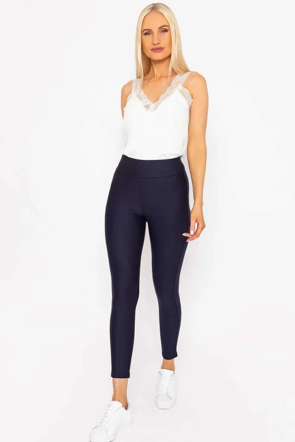 J'aime la Vie Ponte Leggings In Navy*Women Jeans & Trousers