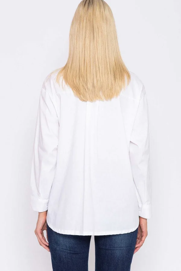 Rowen Avenue Poplin Shirt In White*Women Tops & Blouses