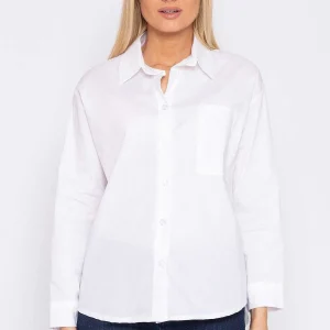 Rowen Avenue Poplin Shirt In White*Women Tops & Blouses