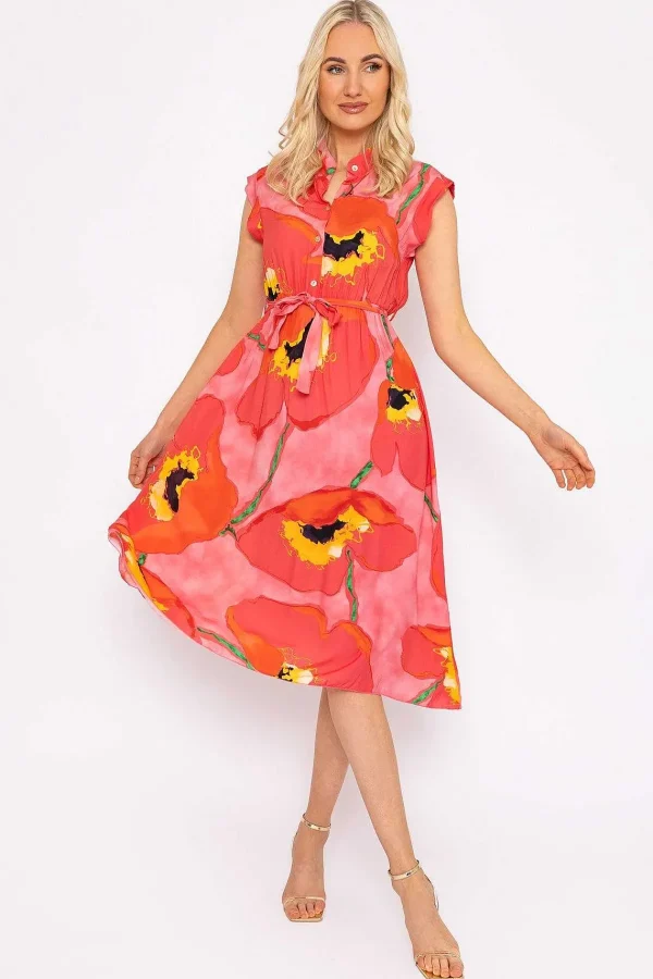 Rowen Avenue Poppy Floral Printed Midi Dress*Women Dresses & Jumpsuits