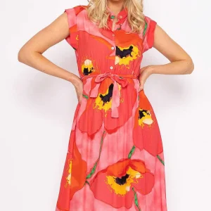 Rowen Avenue Poppy Floral Printed Midi Dress*Women Dresses & Jumpsuits