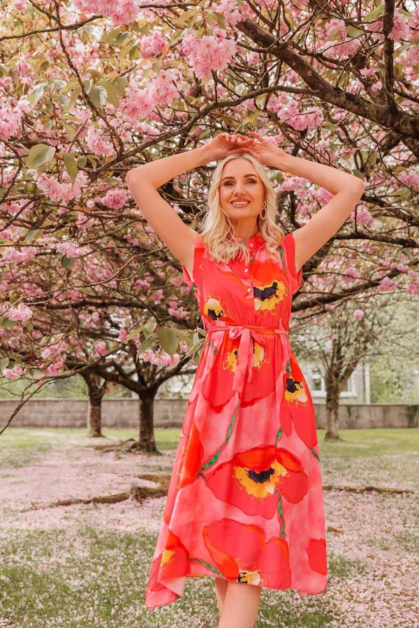 Rowen Avenue Poppy Floral Printed Midi Dress*Women Dresses & Jumpsuits