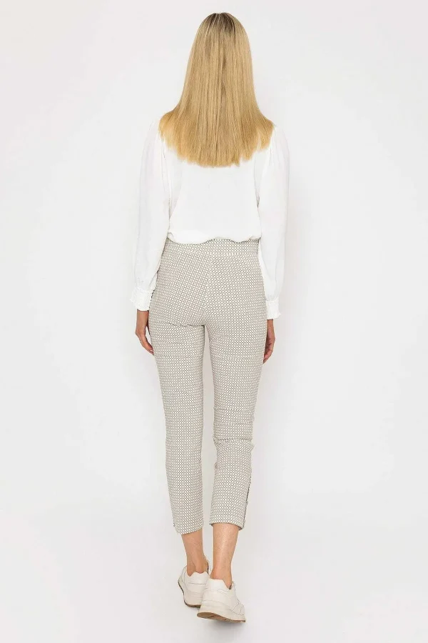 Peruzzi Print Button Trousers In Sand*Women Jeans & Trousers