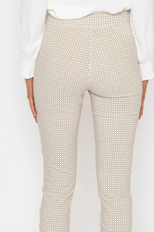 Peruzzi Print Button Trousers In Sand*Women Jeans & Trousers