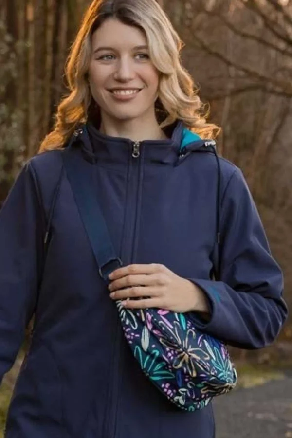 SOUL Accessories Printed Crescent Shape Crossbody In Navy* Accessories