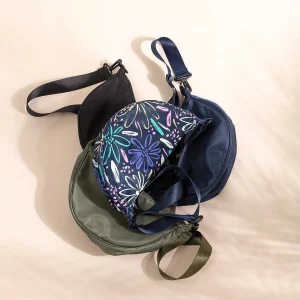 SOUL Accessories Printed Crescent Shape Crossbody In Navy* Accessories