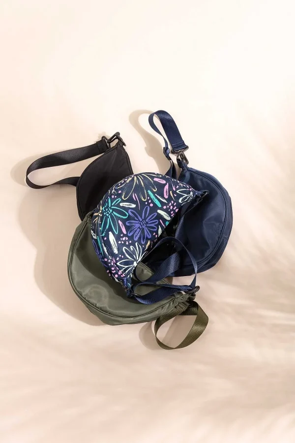 SOUL Accessories Printed Crescent Shape Crossbody In Navy* Accessories