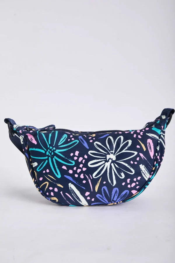 SOUL Accessories Printed Crescent Shape Crossbody In Navy* Accessories