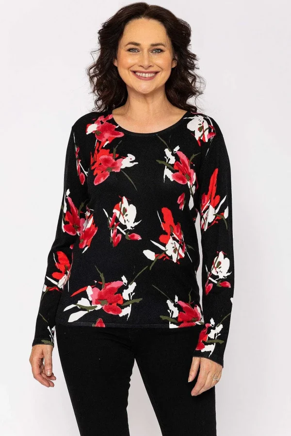 Voulez Vous Printed Knit In Black*Women Jumpers & Cardigans