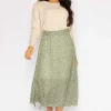 Pala D'oro Printed Midi Skirt In Green*Women Skirts & Shorts