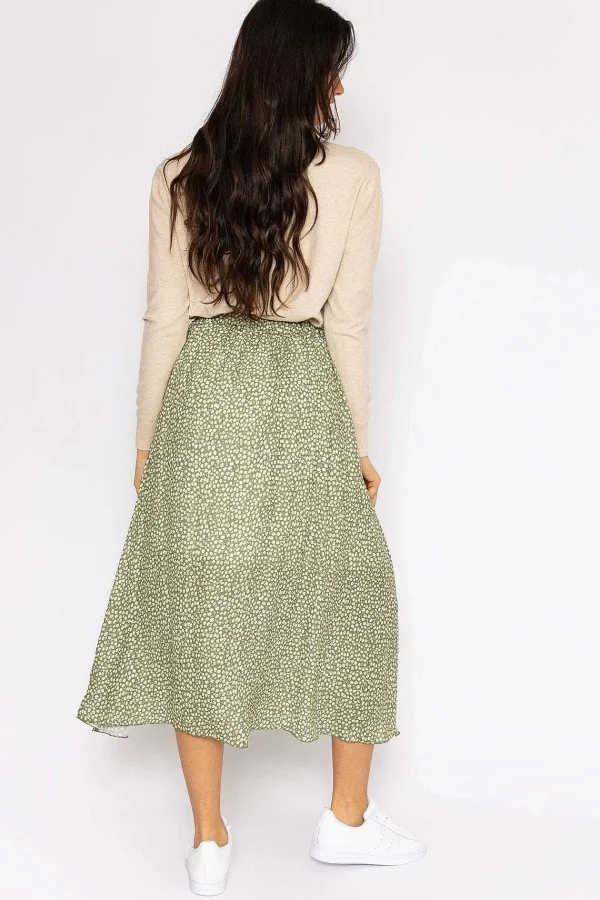 Pala D'oro Printed Midi Skirt In Green*Women Skirts & Shorts