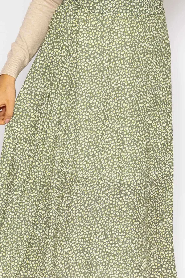 Pala D'oro Printed Midi Skirt In Green*Women Skirts & Shorts