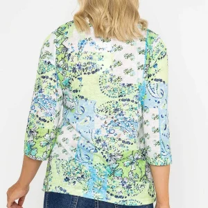 Voulez Vous Printed Plaquet Top In Green*Women Tops & Blouses