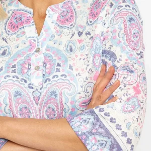 Voulez Vous Printed Plaquet Top In Pink*Women Tops & Blouses