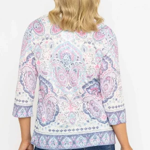 Voulez Vous Printed Plaquet Top In Pink*Women Tops & Blouses