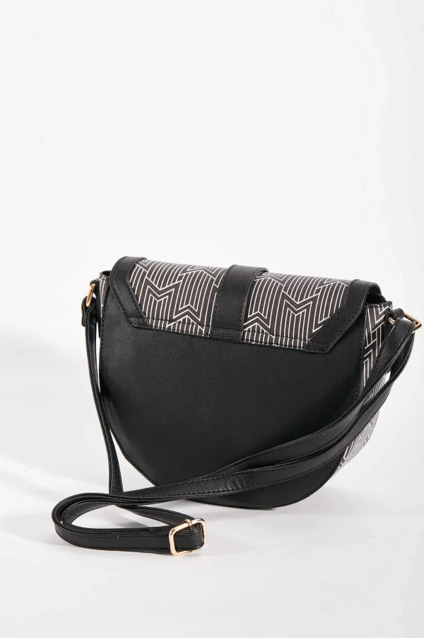 SOUL Accessories Printed Saddle Bag In Black*Women As Seen On Social