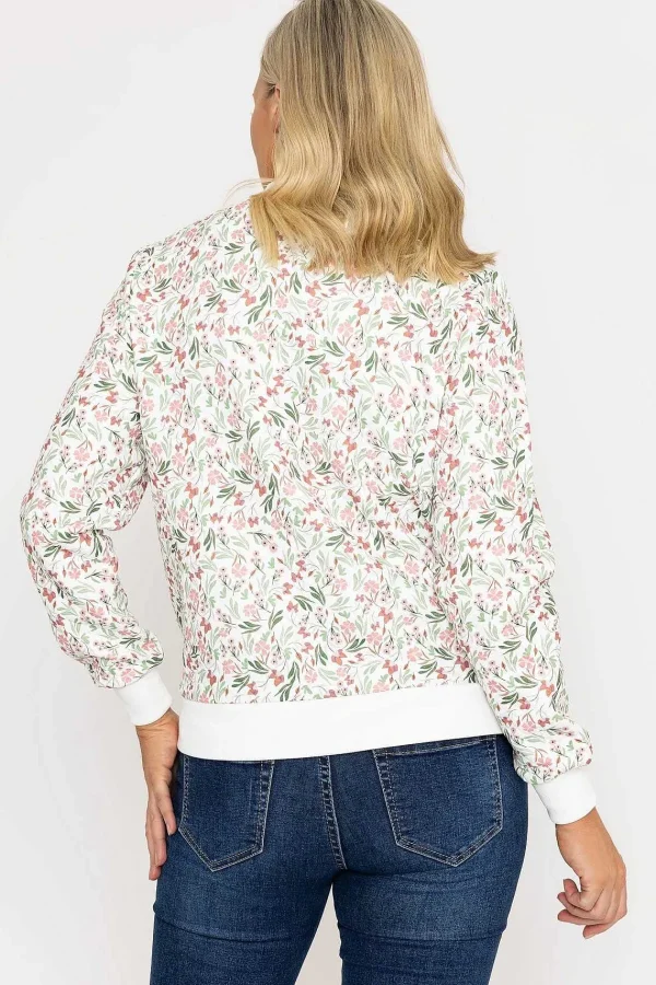 Voulez Vous Printed Textured Jersey Bomber Jacket*Women Coats & Jackets