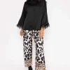 Pala D'oro Printed Trousers In Black*Women Jeans & Trousers