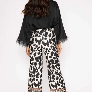 Pala D'oro Printed Trousers In Black*Women Jeans & Trousers