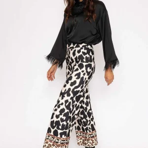 Pala D'oro Printed Trousers In Black*Women Jeans & Trousers