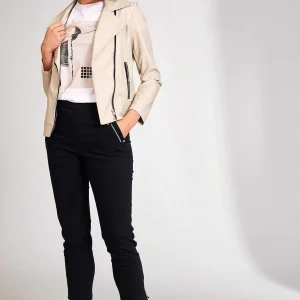 Peruzzi Pu Biker Jacket In Cream*Women Coats & Jackets