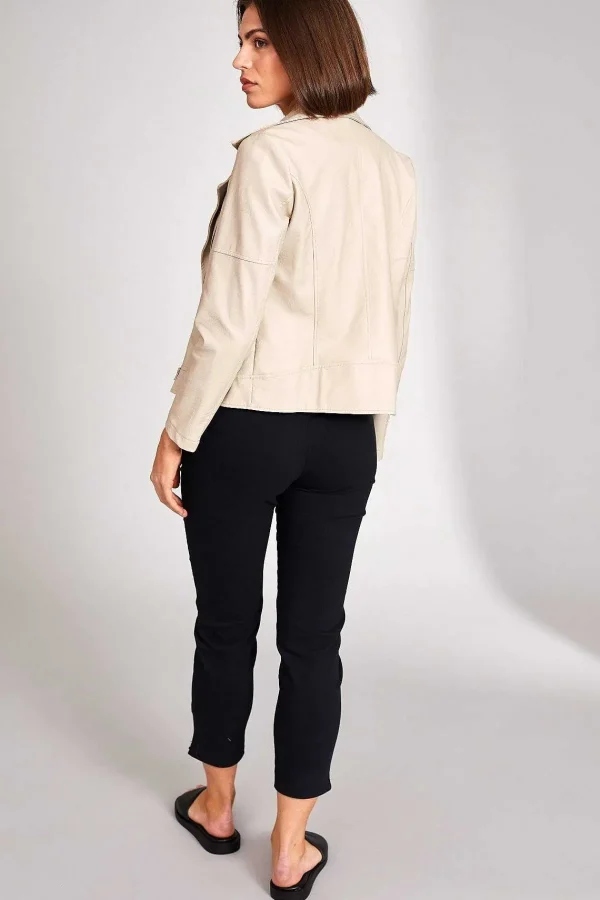 Peruzzi Pu Biker Jacket In Cream*Women Coats & Jackets
