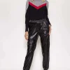 Nova of London Pu Jogger In Black*Women Jeans & Trousers