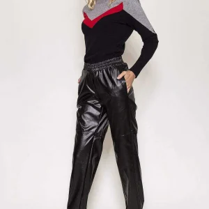 Nova of London Pu Jogger In Black*Women Jeans & Trousers