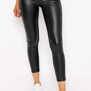 J'aime la Vie Pu Ponte Leggings In Black*Women Jeans & Trousers