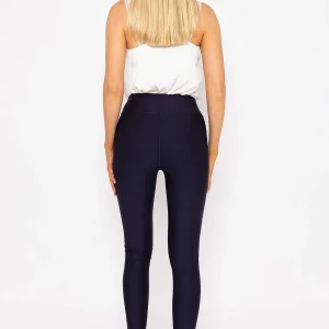 J'aime la Vie Pu Ponte Leggings In Navy*Women Jeans & Trousers
