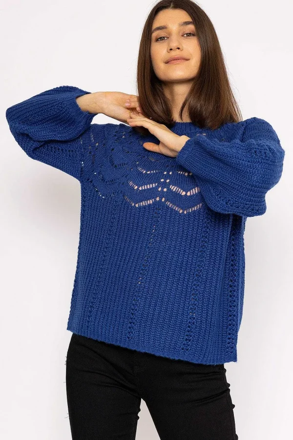 Rowen Avenue Puff Sleeve Knit In Cobalt*Women Jumpers & Cardigans