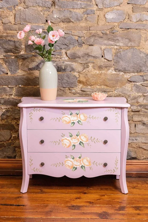 Carraig Donn HOME Purple Floral 3 Drawer Dresser* Homeware