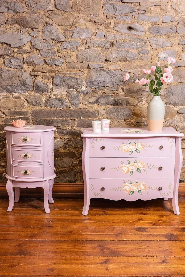 Carraig Donn HOME Purple Floral 3 Drawer Dresser* Homeware