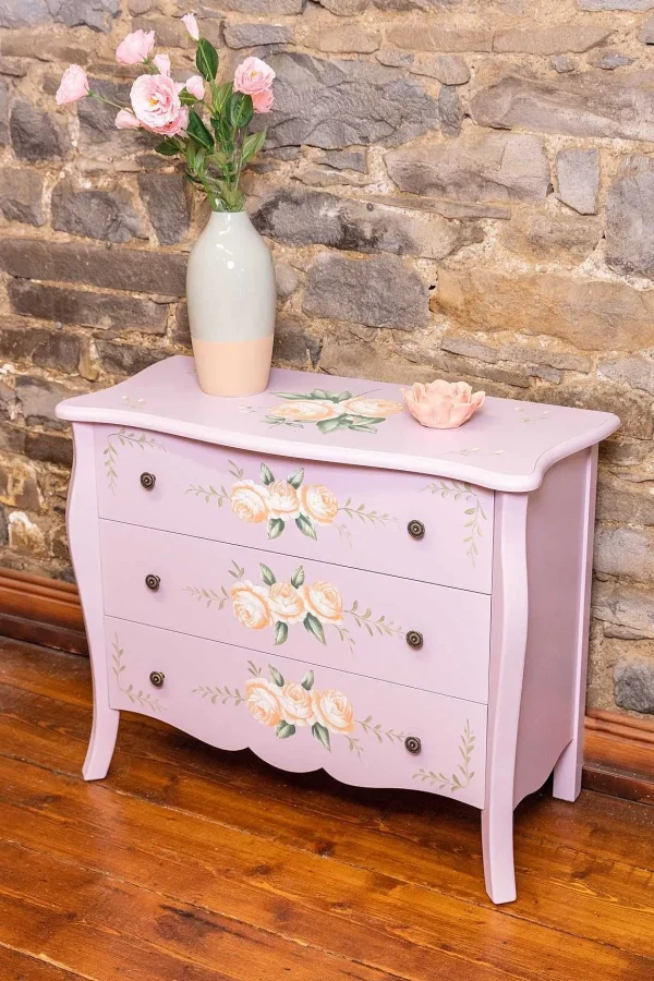 Carraig Donn HOME Purple Floral 3 Drawer Dresser* Homeware