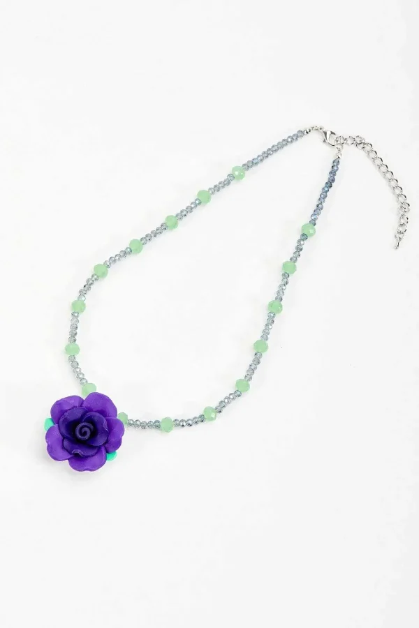 Soul Jewellery Purple Flower Necklace* Necklaces