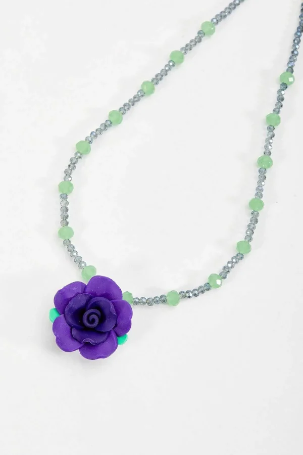 Soul Jewellery Purple Flower Necklace* Necklaces