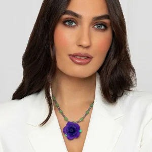 Soul Jewellery Purple Flower Necklace* Necklaces