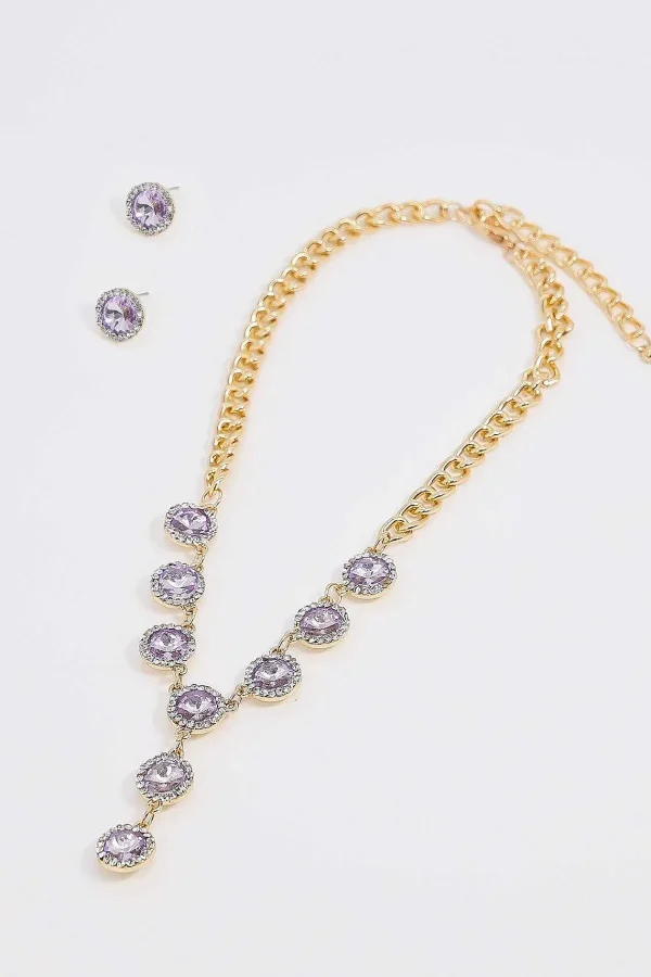 Soul Jewellery Purple Stone Necklace* Necklaces