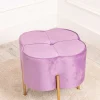 Carraig Donn HOME Purple Velvet Upholstered Foot Stool* Homeware