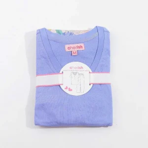 Cherish Accessories Pyjama Top And 3/4 Bottoms In Purple*Women Nightwear